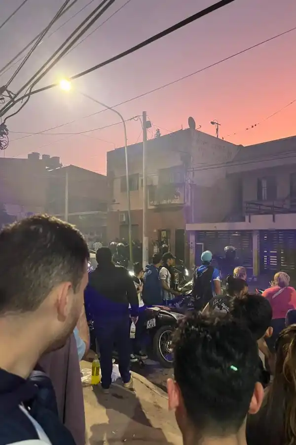 Parte de la escena, cerca del Monumental.