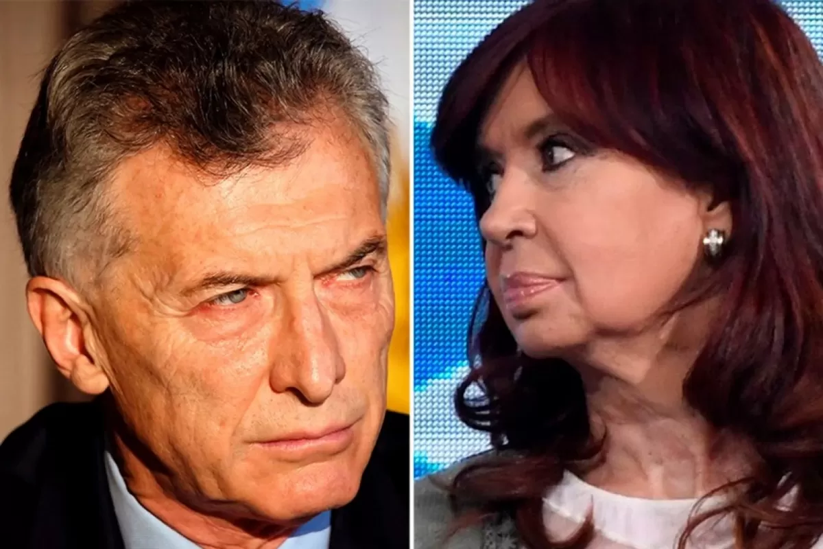 EX JEFES DE ESTADO. Macri, líder de Cambiemos, y Cristina Kirchner, máxima referente del Frente de Todos.