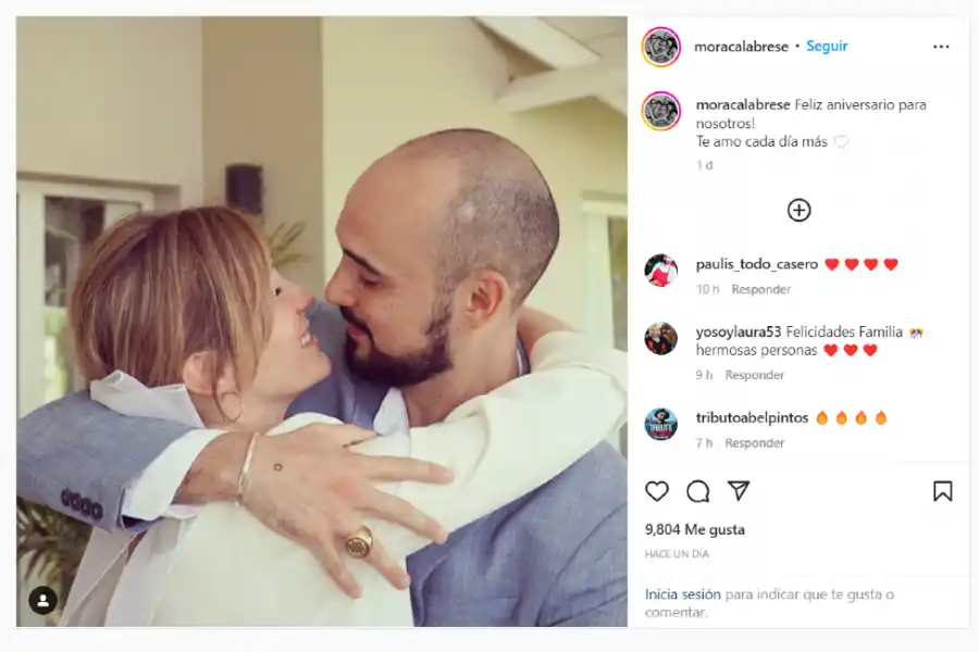 Foto tomada de Instagram: Mora Calabrese