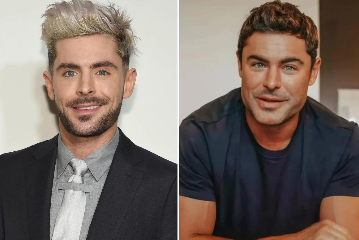 El llamativo cambio de rostro de Zac Efron