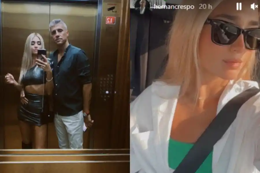 Hernán Crespo está en pareja con Antonella Silguero