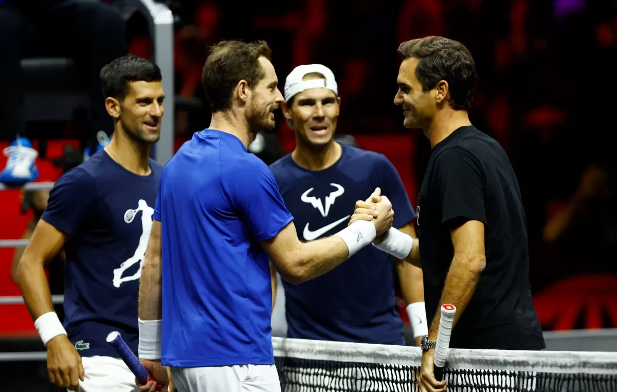LAVER CUP. Andy Murray, Novak Djokovic, Roger Federer y Rafael Nadal.