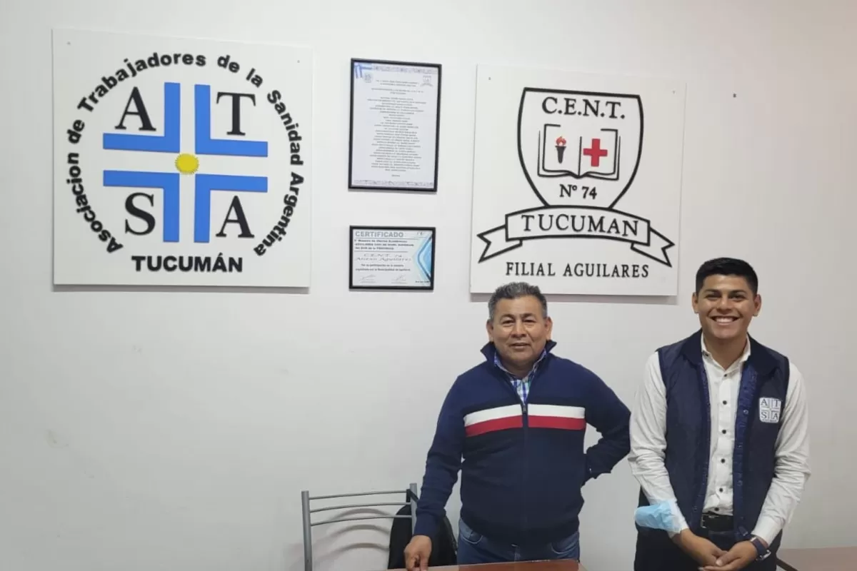 DIRIGENTES DE LA SANIDAD. El legislador Reneé Ramírez y su hijo, Darío Ramírez, referentes de ATSA en Tucumán. Foto de Facebook Atsa