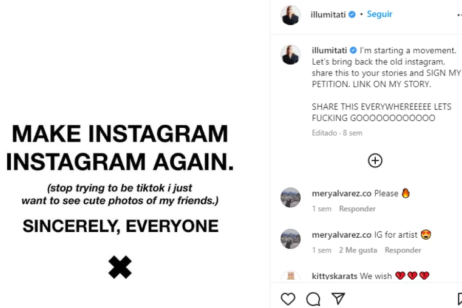Enfrentados: juntaron 300.000 firmas para que Instagram deje de copiar a TikTok