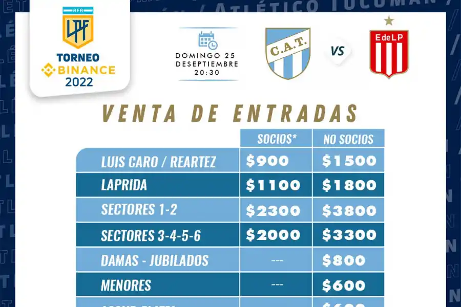 La información de las entradas.