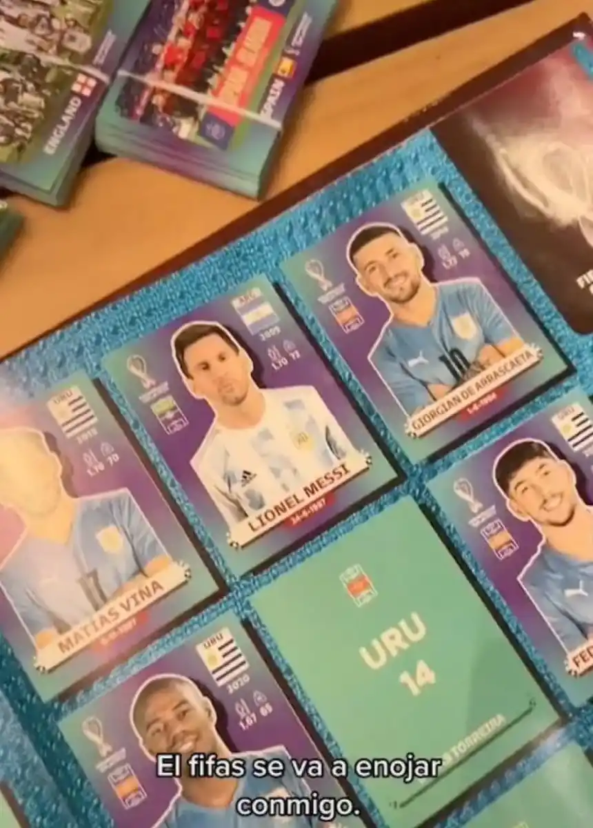 Messi, entre uruguayos.