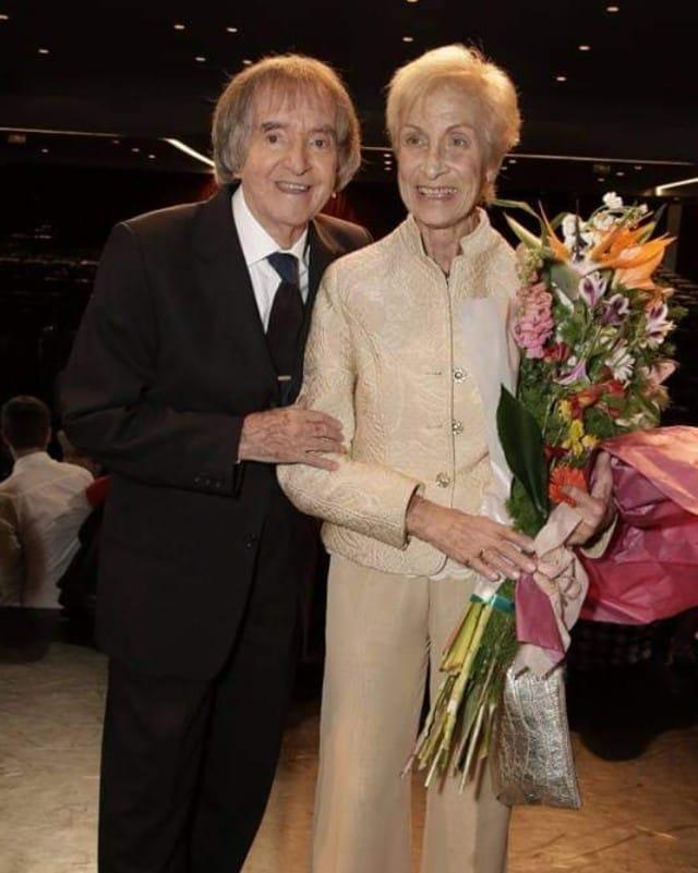 Carlitos Balá y su esposa, Martita. 