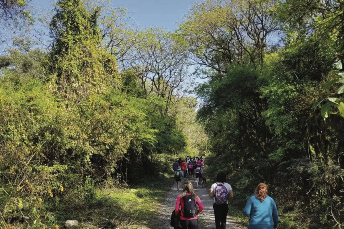 BELLEZA INIGUALABLE. Muchísimas personas eligen los senderos del parque para una caminata reparadora. 