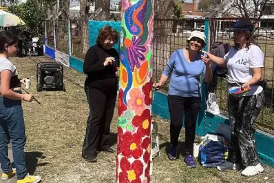 Con murales y pintura colorida le cambiaron la cara al CEF 18