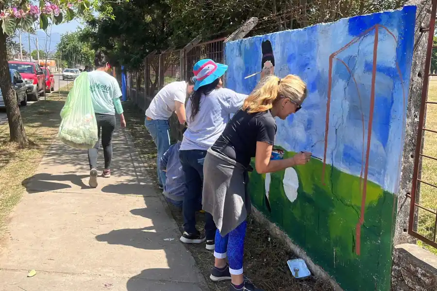 Meta Tucumán logró otra transformación cultural: intervinieron la zona del CEF18