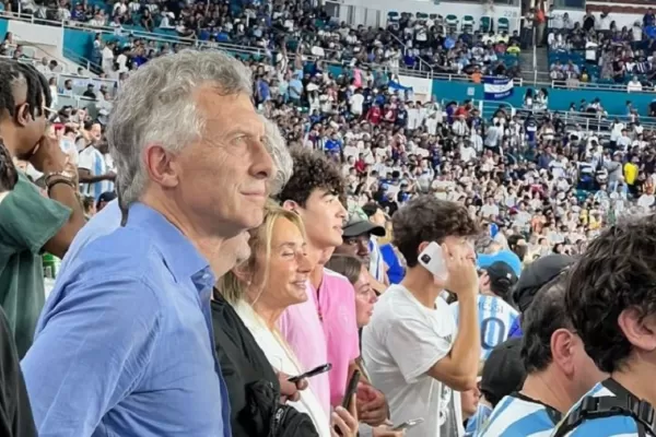 Macri fue a ver a la Selección en Miami: mirá la reacción de los hinchas