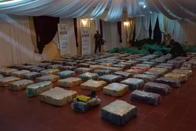 Hallaron más de tres toneladas de marihuana en un cargamento de bobinas de papel