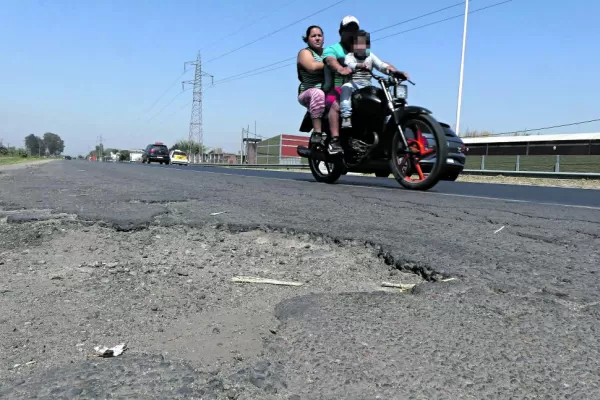 El riesgo acecha en la vieja traza de la ruta 38