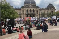En Tucumán, la marcha piquetera se instaló en la plaza Independencia
