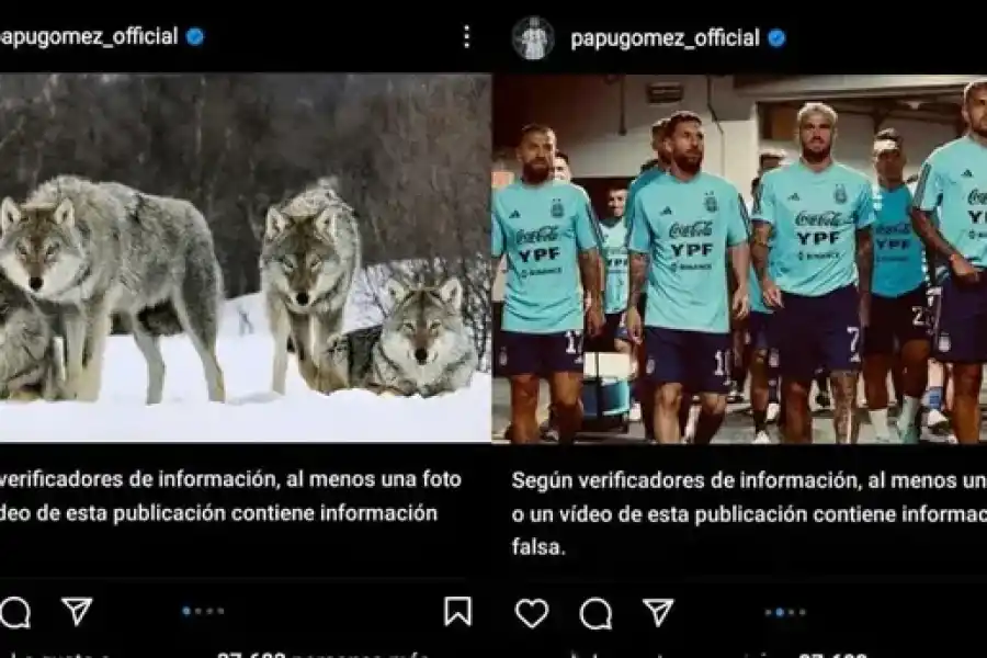 La insólita censura que sufrió el Papu Gómez luego de publicar una foto en Instagram