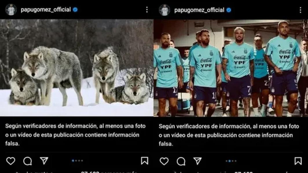 La insólita censura que sufrió el Papu Gómez luego de publicar una foto en Instagram