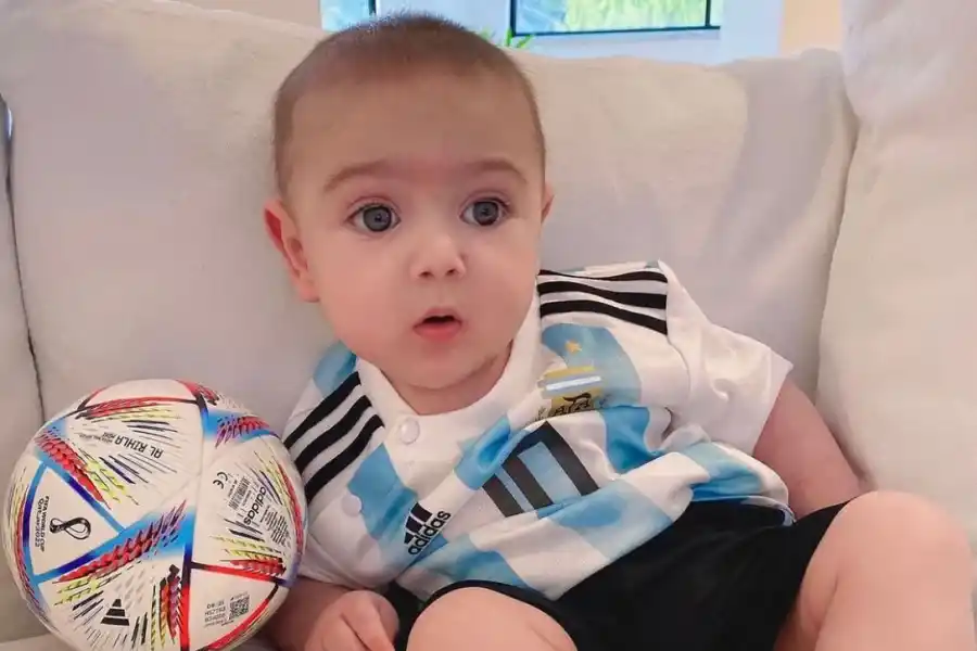 Francisco Fernández Yáñez alentando a la Selección Argentina