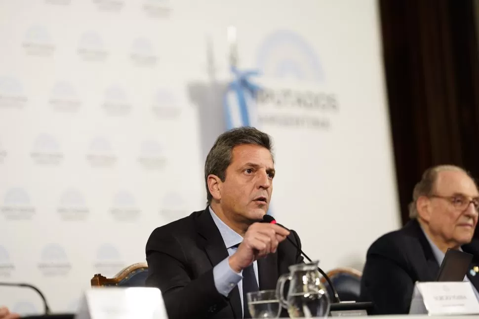 CONCILIADOR. Sergio Massa volvió a la Cámara de Diputados, pero esta vez en su rol de ministro de Economía de la Nación. 