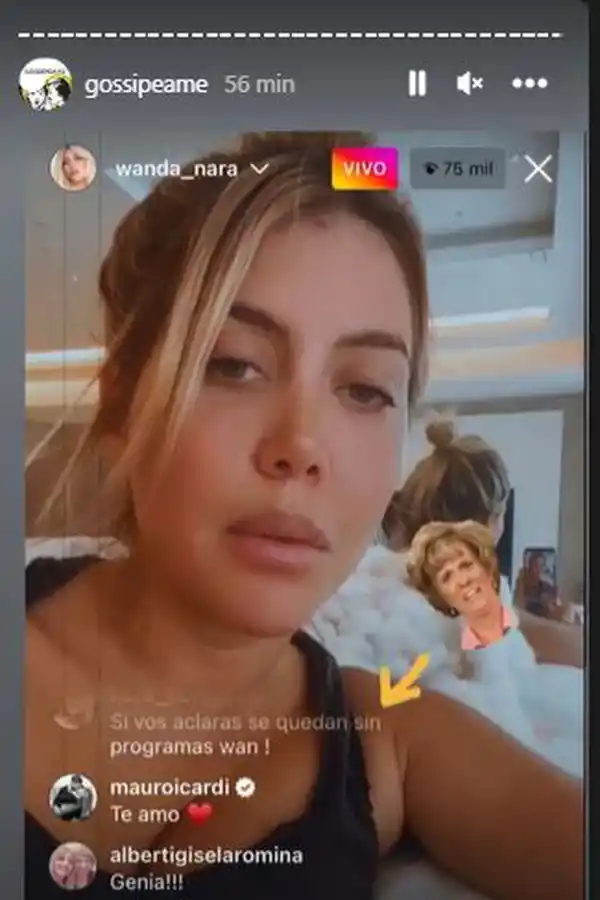 Luego del vivo con L-Gante, Mauro Icardi dejó de seguir a Wanda Nara