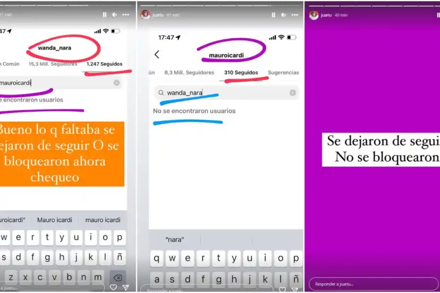 Luego del vivo con L-Gante, Mauro Icardi dejó de seguir a Wanda Nara