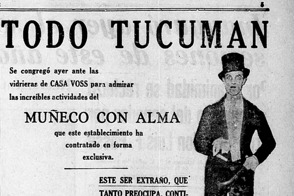 El “muñeco con alma”, curiosa publicidad en 1932