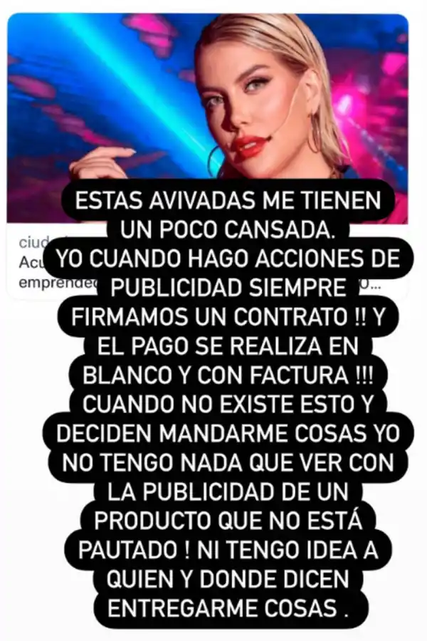 Wanda Nara furiosa tras ser acusada de estafadora por una emprendedora: “Estas avivadas me tienen cansada”