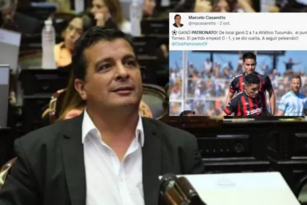 Insólito: un diputado nacional, hincha de Patronato, presentó un proyecto para salvar a su equipo del descenso