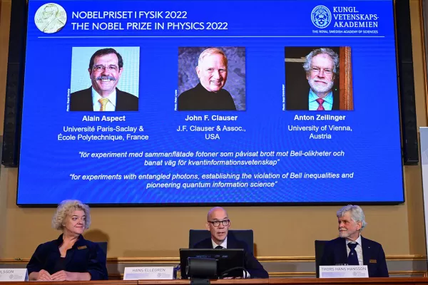 Premios Nobel de Física 2022: reconocieron a tres científicos que trabajan con tecnología cuántica