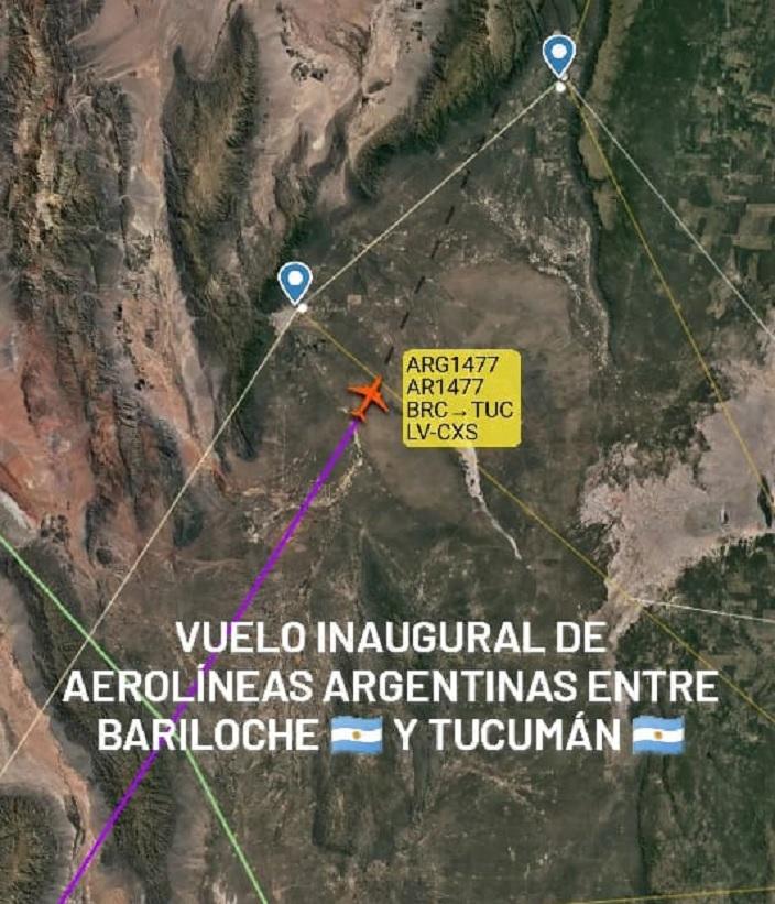 Con vuelos directos, Tucumán vuelve a estar conectado con Bariloche