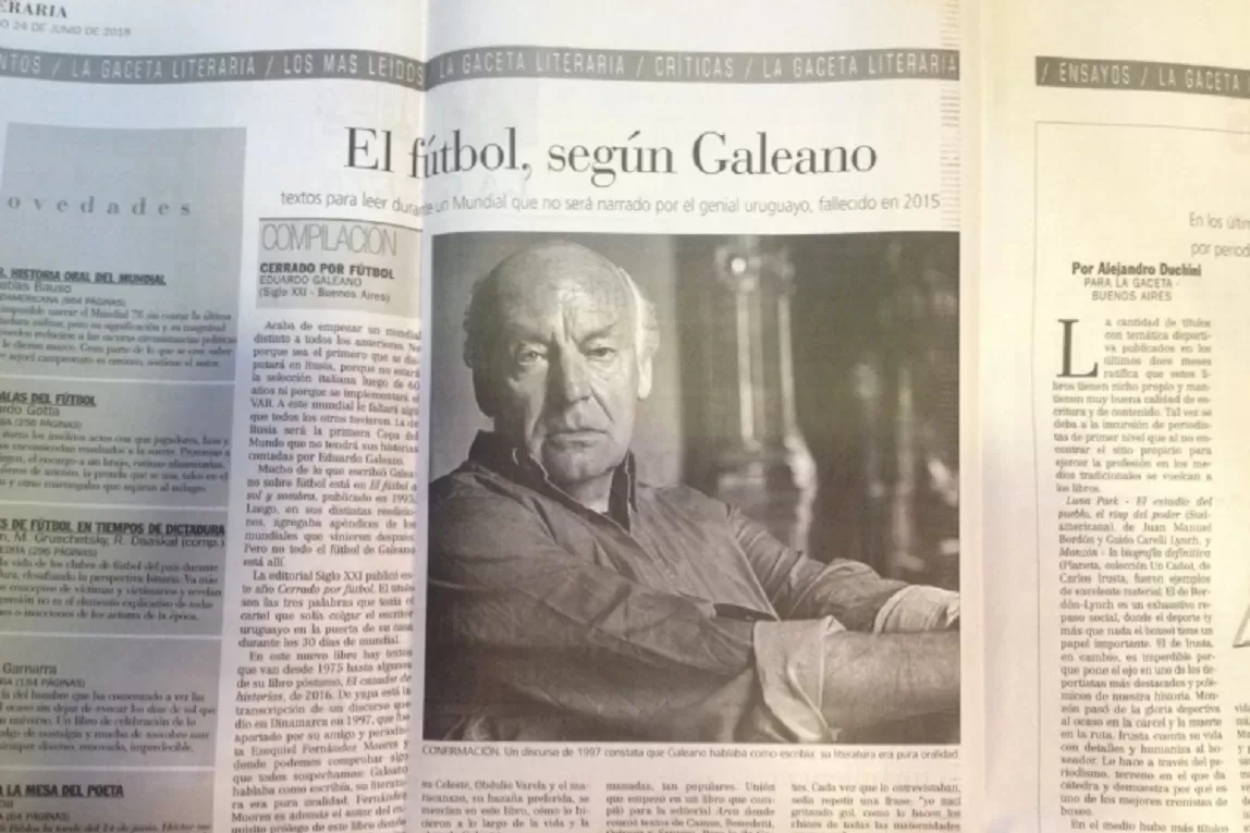 Eduardo Galeano, en un texto de LA GACETA Literaria