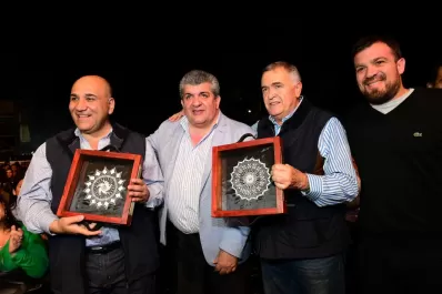 Jaldo y Manzur estuvieron juntos en la apertura del Festival de Monteros