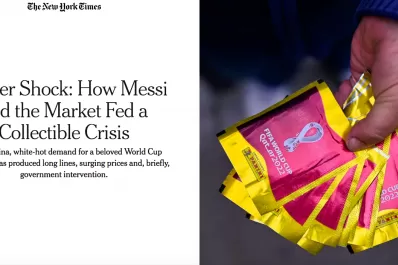 Mundial de Qatar 2022: el faltante de figuritas en Argentina llegó a The New York Times