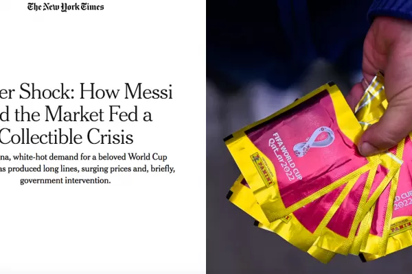 Mundial de Qatar 2022: el faltante de figuritas en Argentina llegó a The New York Times