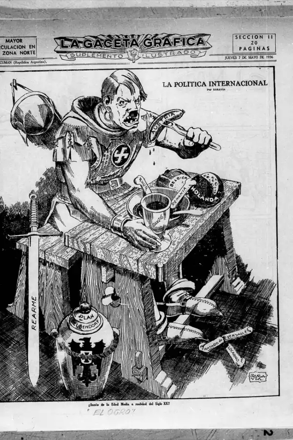 RICARDO SARAVIA. El dibujante salteño se incorporó a LA GACETA en 1934 y, desde su impronta, provocó un cimbronazo que elevó la vara en lo que a diseño y concepto gráfico se refiere.
