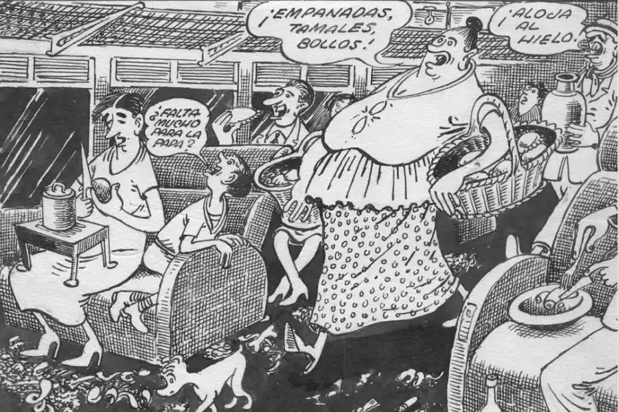 ANDRÉS VILLÁ. Entre 1933 y 1966 sus viñetas (“La nota del día”) fueron el fiel reflejo de la realidad social tucumana.