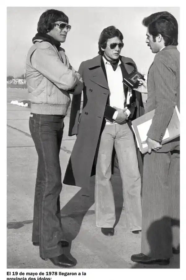 A FILMAR UNA PELÍCULA. Palito Ortega y Monzón vinieron juntos.