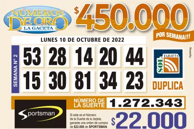 Los Números de Oro de LA GACETA