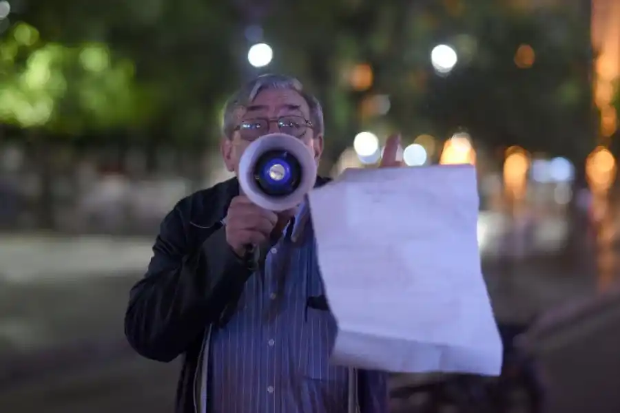 MEGÁFONOS. La herramienta caracterizó las marchas de Lebbos. 