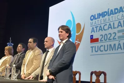 Mansilla participó del acto de apertura de las olimpíadas internacionales de matemáticas