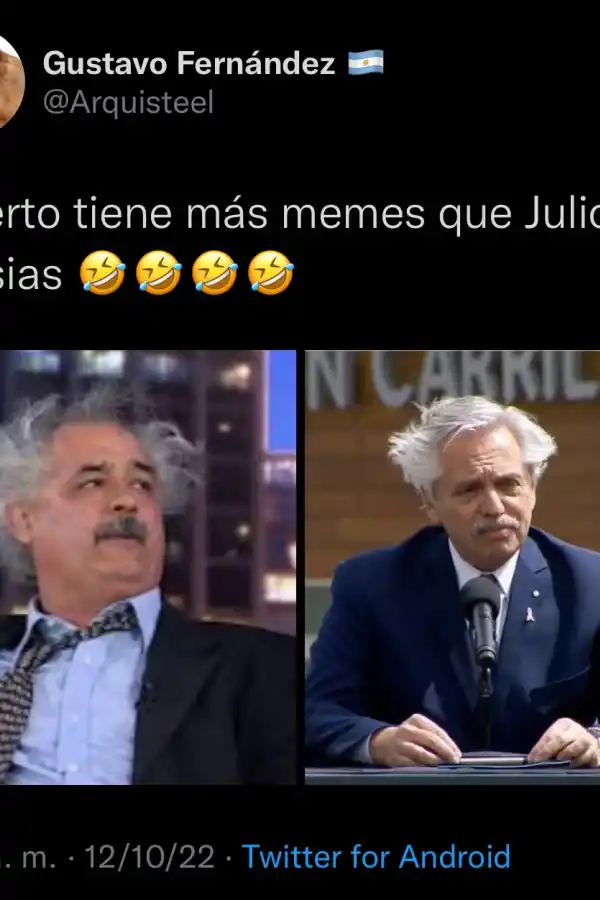 El viento neuquino sorprendió al Presidente y las redes se llenaron de memes