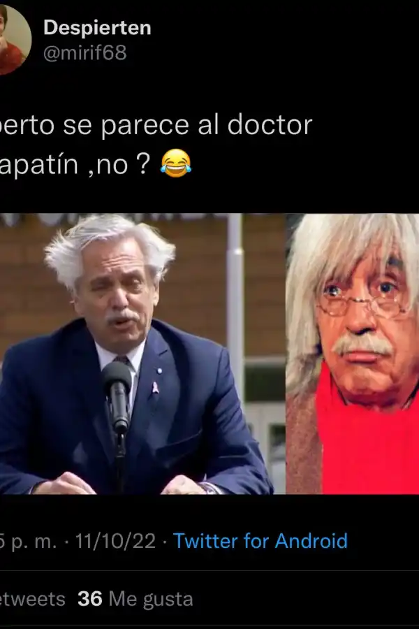 El viento neuquino sorprendió al Presidente y las redes se llenaron de memes