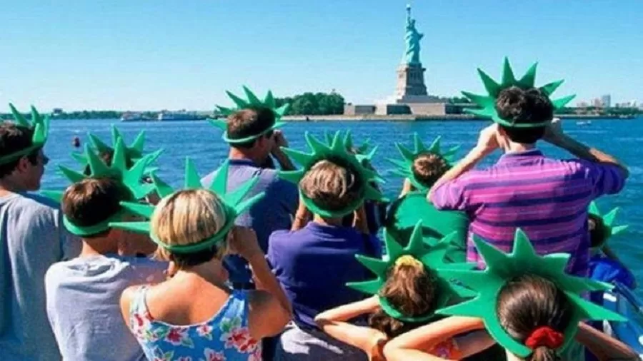 Turistas en Estados Unidos. 