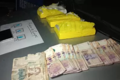Intentó escapar de un control policial: llevaba 3 kilos de cocaína