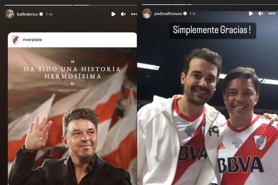 La reacción de los famosos tras la salida de Gallardo de River