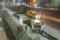 Rescate de una camioneta que cayó al Canal Sur