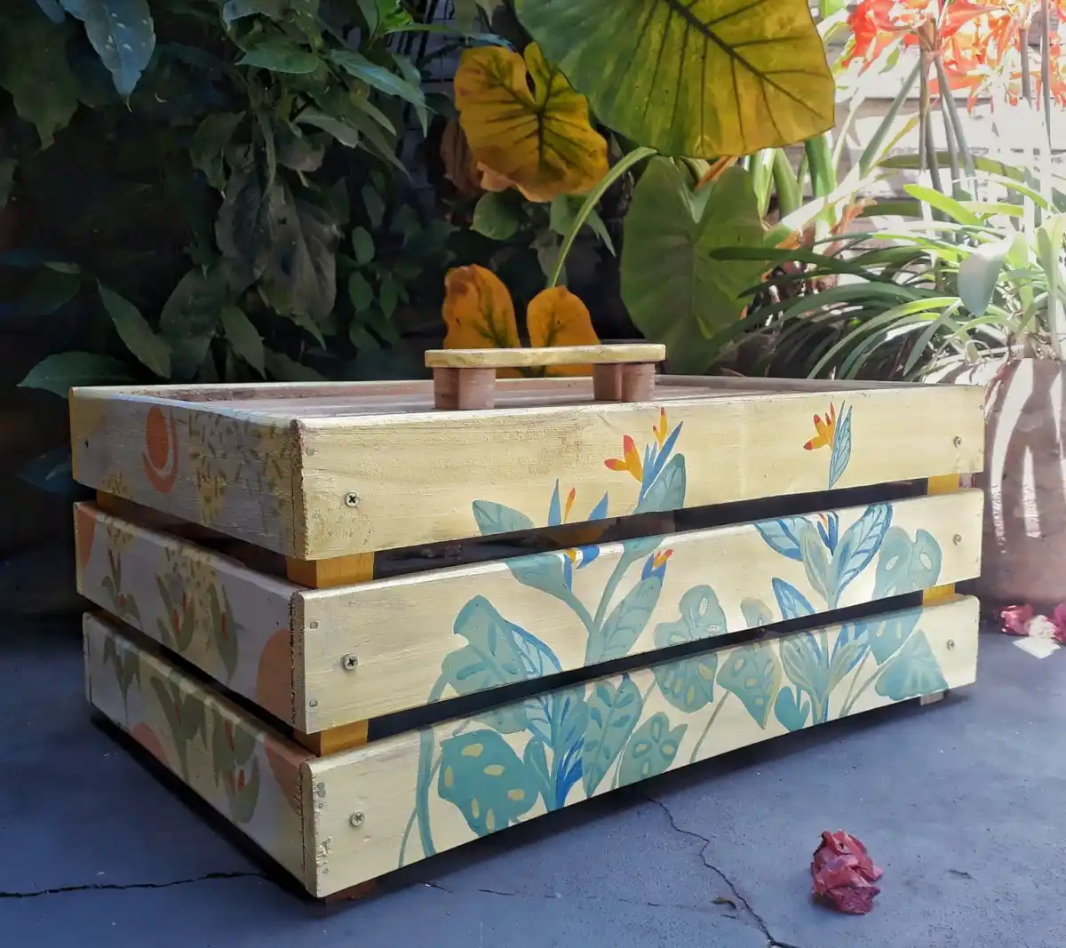 VERSIÓN CON ARTE. Una de las bagualas intervenidas. 