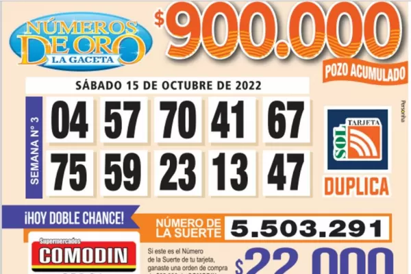 Los Números de Oro de LA GACETA