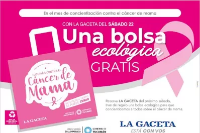 LA GACETA regala una bolsa para concientizar contra el cáncer de mama