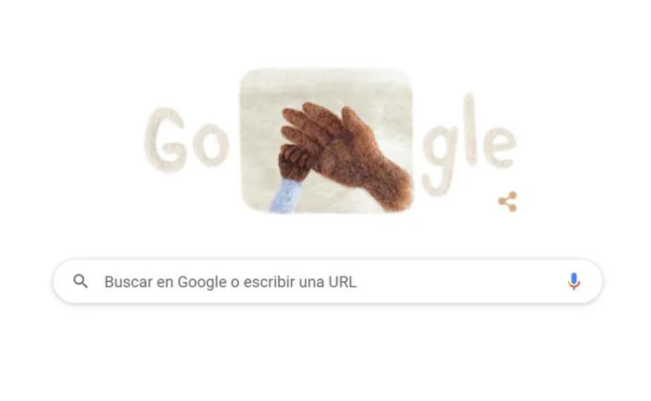 El doodle de Google por el Día de la Madre.