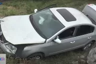 Un auto cayó a un canal de la ruta 301, a la altura de la rotonda de San Pablo
